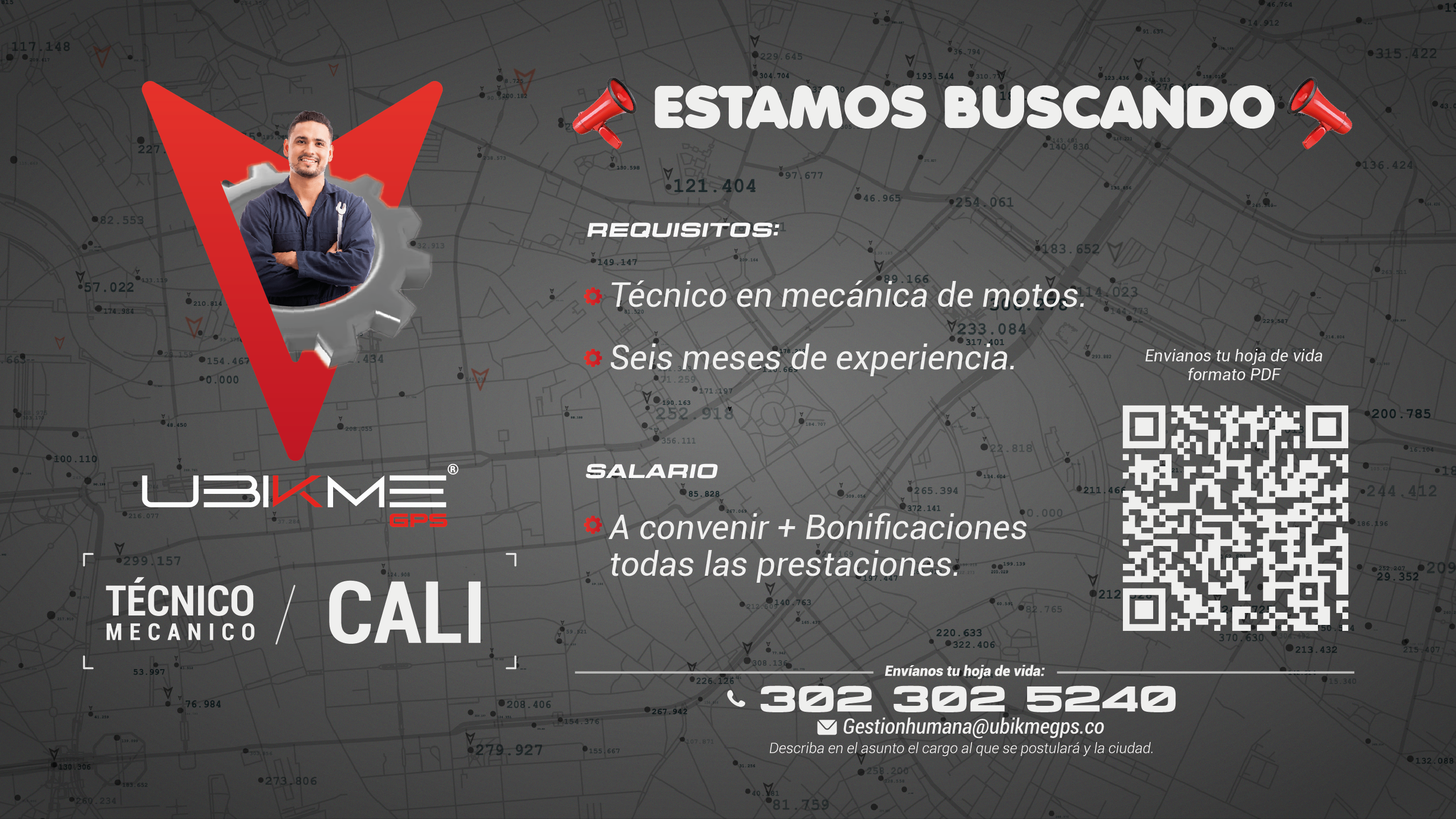 Vacante para Técnico Mecánico en la ciudad de Cali